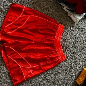 Nike Bright Orange Dri-FIT Athletic Shorts